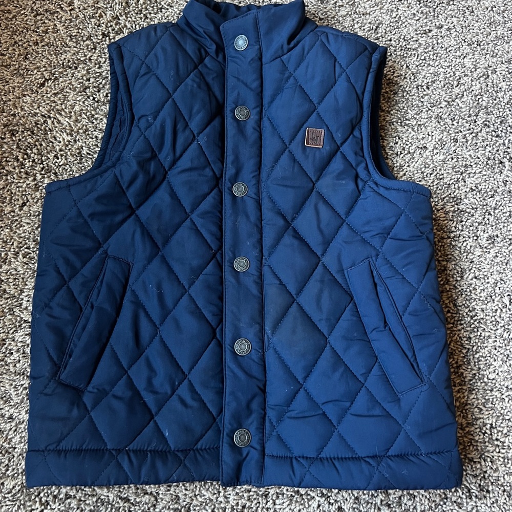 Jenny and Jack blue quilted vest size 4